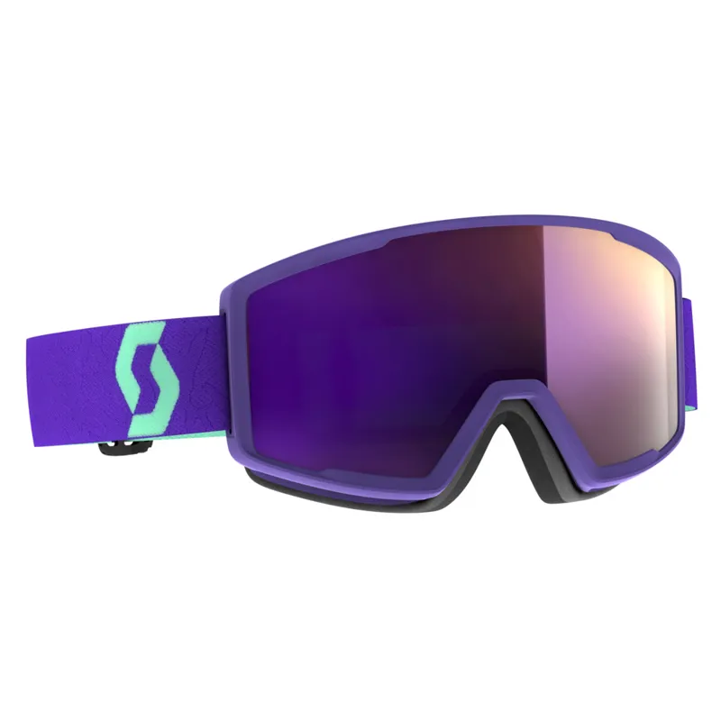 2025 Scott Factor Pro ski goggles purple/purple chrome lens