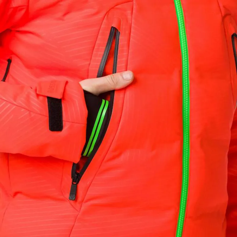 2021 Rossignol Hero Depart Mens Ski Jacket Neon Red-6