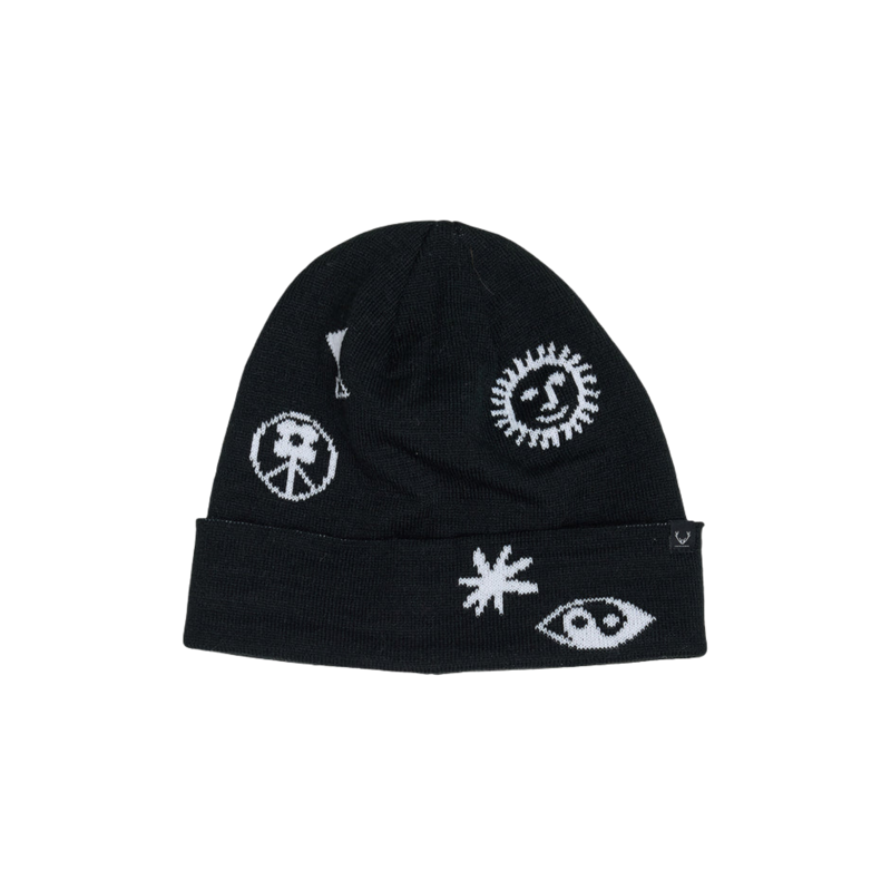 2027 Rojo Sun Dial Womens Beanie Hat True Black