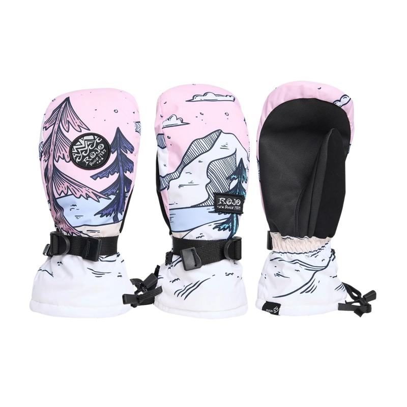 2027 Rojo Trip Mitts Womens Ski Mitts Mountain Scape