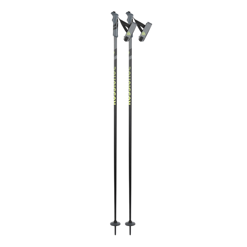 2026 Rossignol Tactic Clip Ski Poles Black/Lime