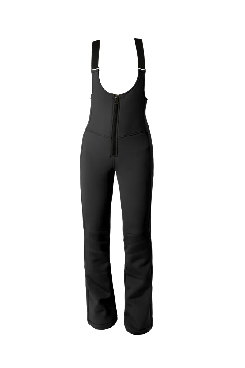 2023 Tonini Rosy Womens High Waist Bib Style Ski Pants Black