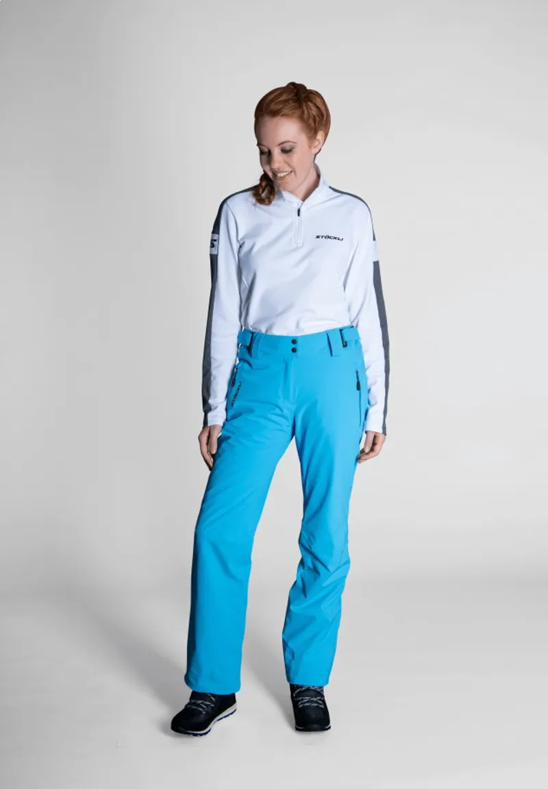 2021 Stockli Performance Womens Ski Pants Blue-2