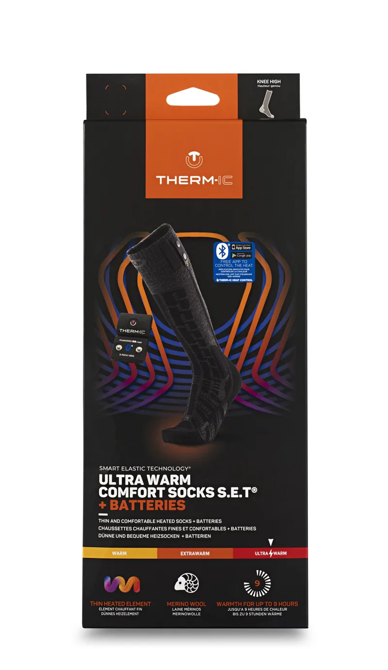 2025 Thermic Ultra Warm Comfort Heated ski socks + SPack 1400BT-1