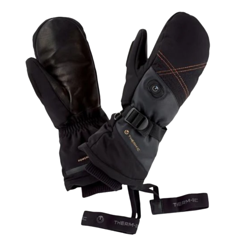2027 Thermic Ultra Boost Heated Womens Ski Mitts Black-1
