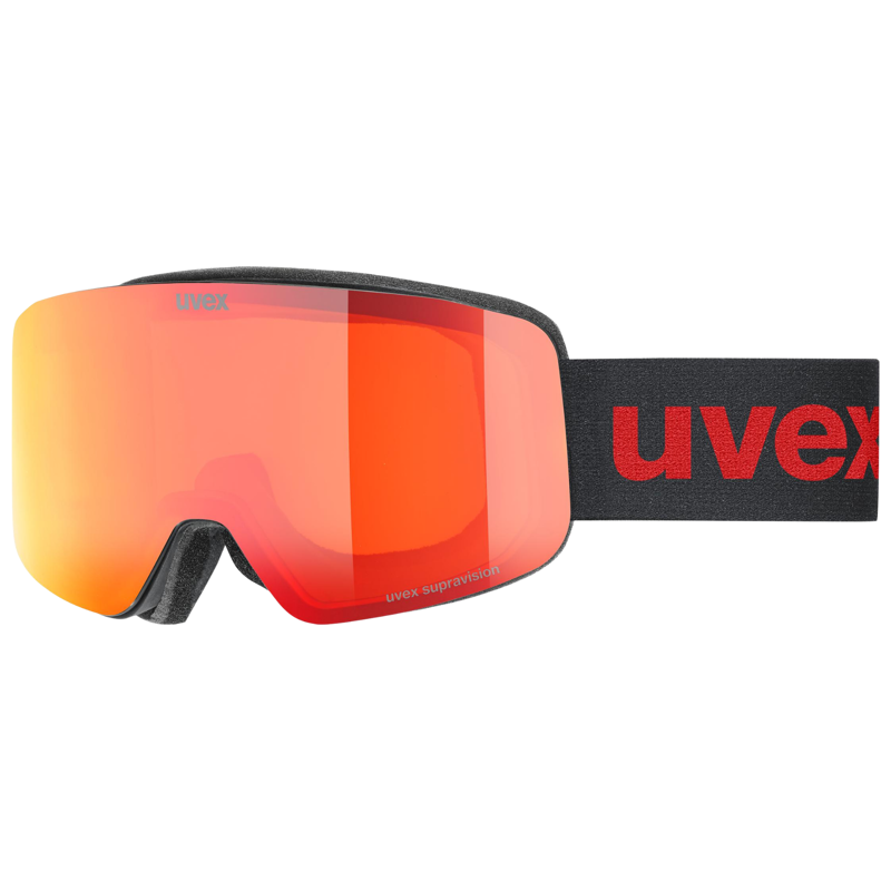 2027 Uvex Pwdr Jr Ski Goggles Black/Red