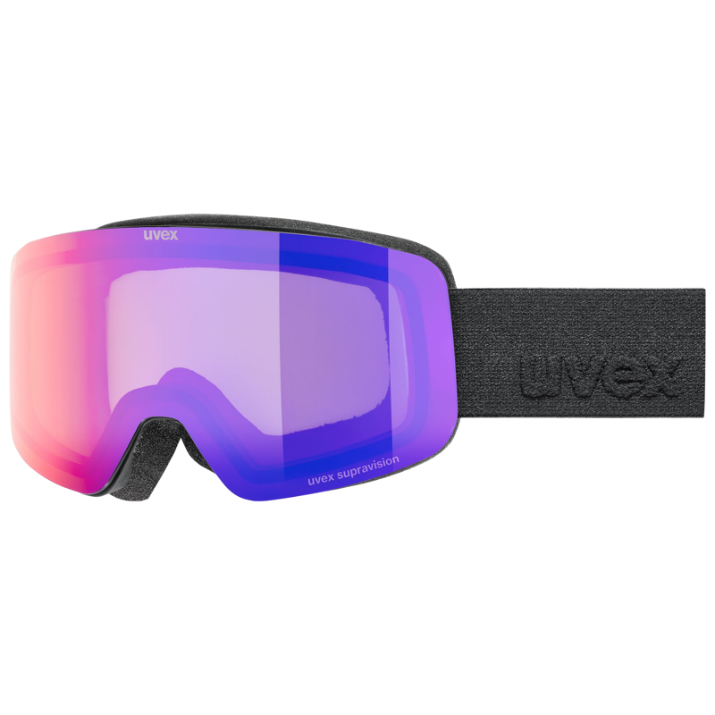 2027 Uvex Pwdr Jr Ski Goggles Black/Ruby