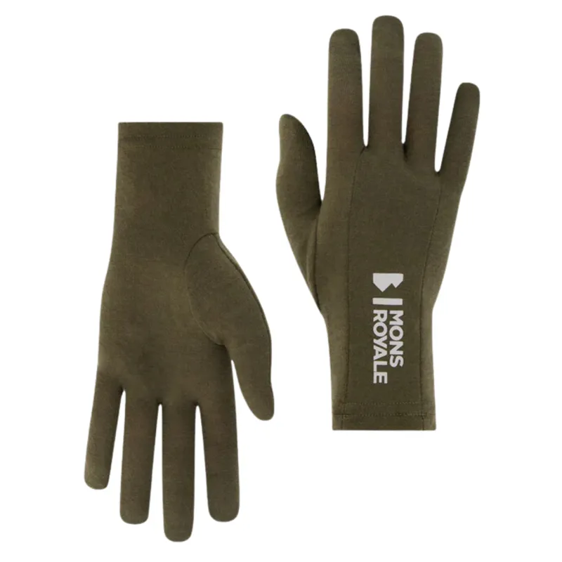 2025 Mons Royale Volta Merino liner gloves olive