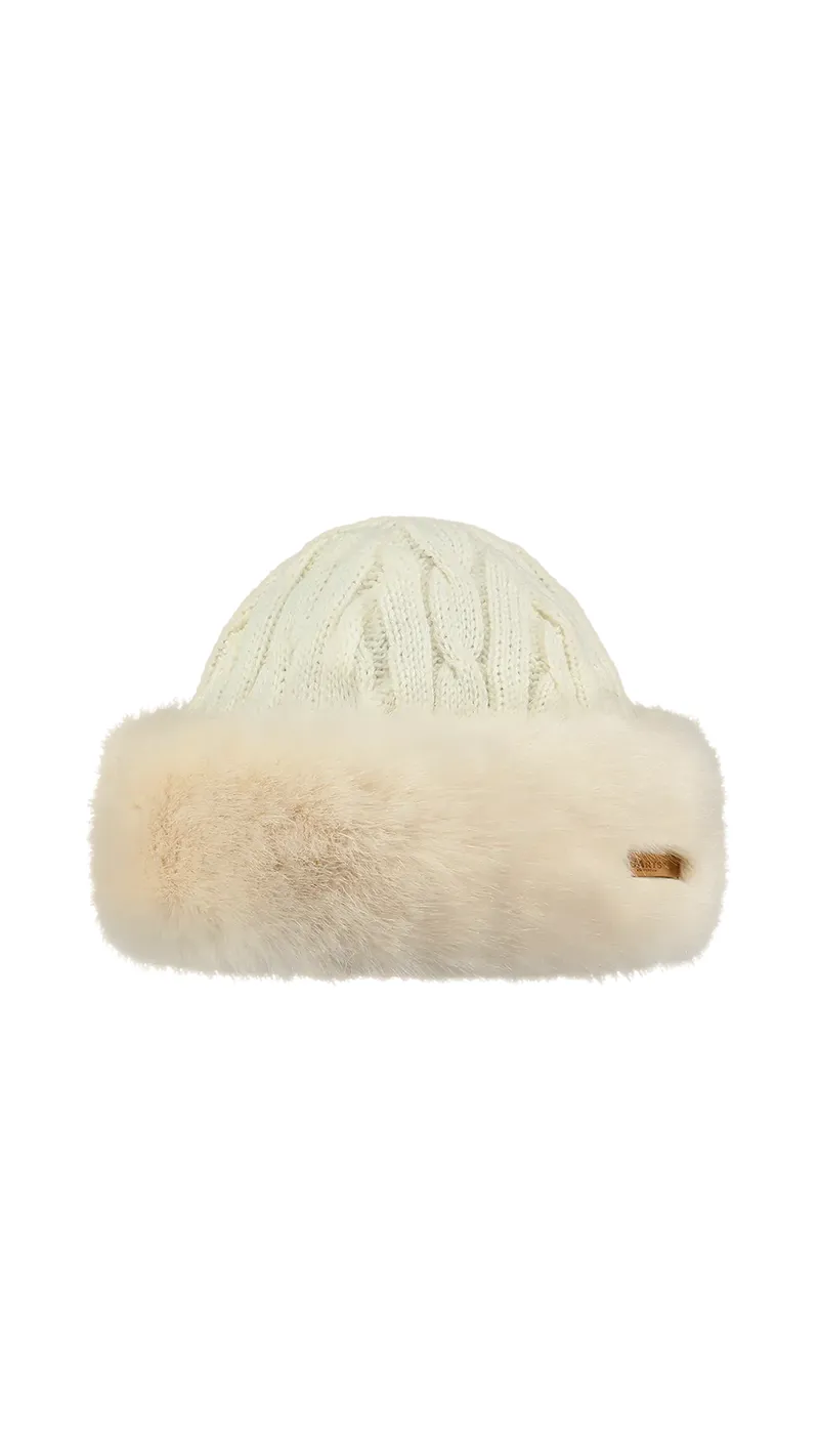 2027 Barts Fur Cable women's bandhat white