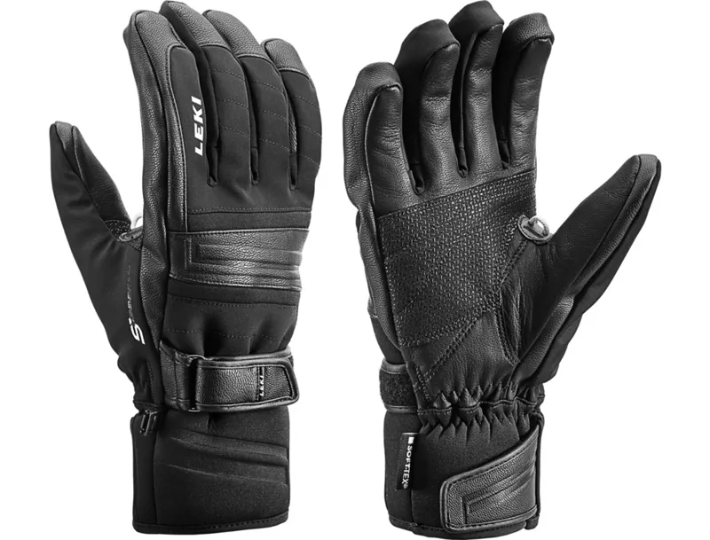 leather ski gloves for men