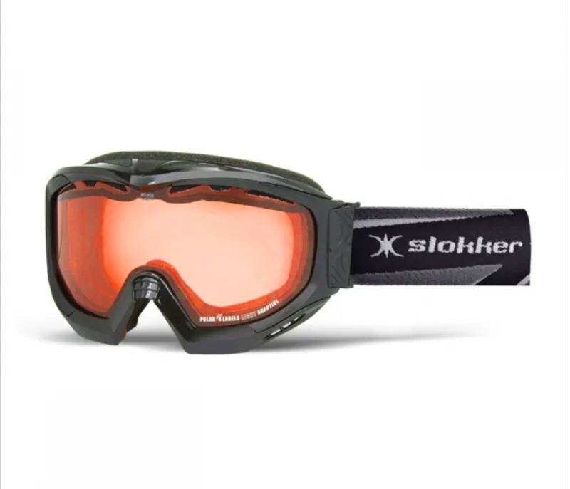 Slokker RS Adaptiv Polarised Ski Goggles Black