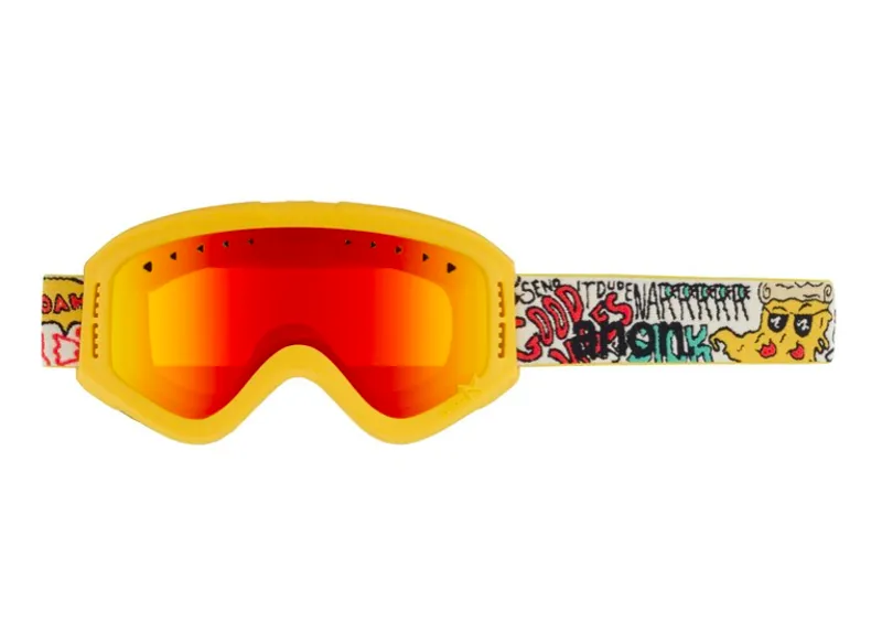 Anon Tracker Junior Kids Ski Goggles 2020 Pizza / Red Amber Lens