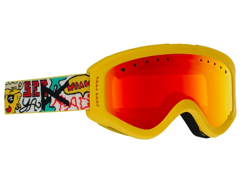 Anon Tracker Junior Kids Ski Goggles 2020 Pizza / Red Amber Lens
