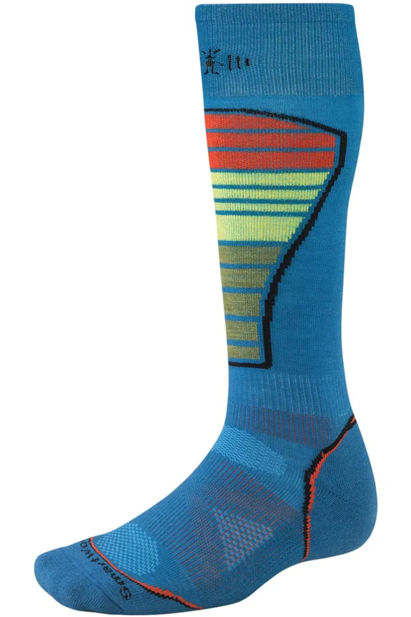 Smartwool PHD Light Merino Wool Mens Ski Sock Arctic Blue