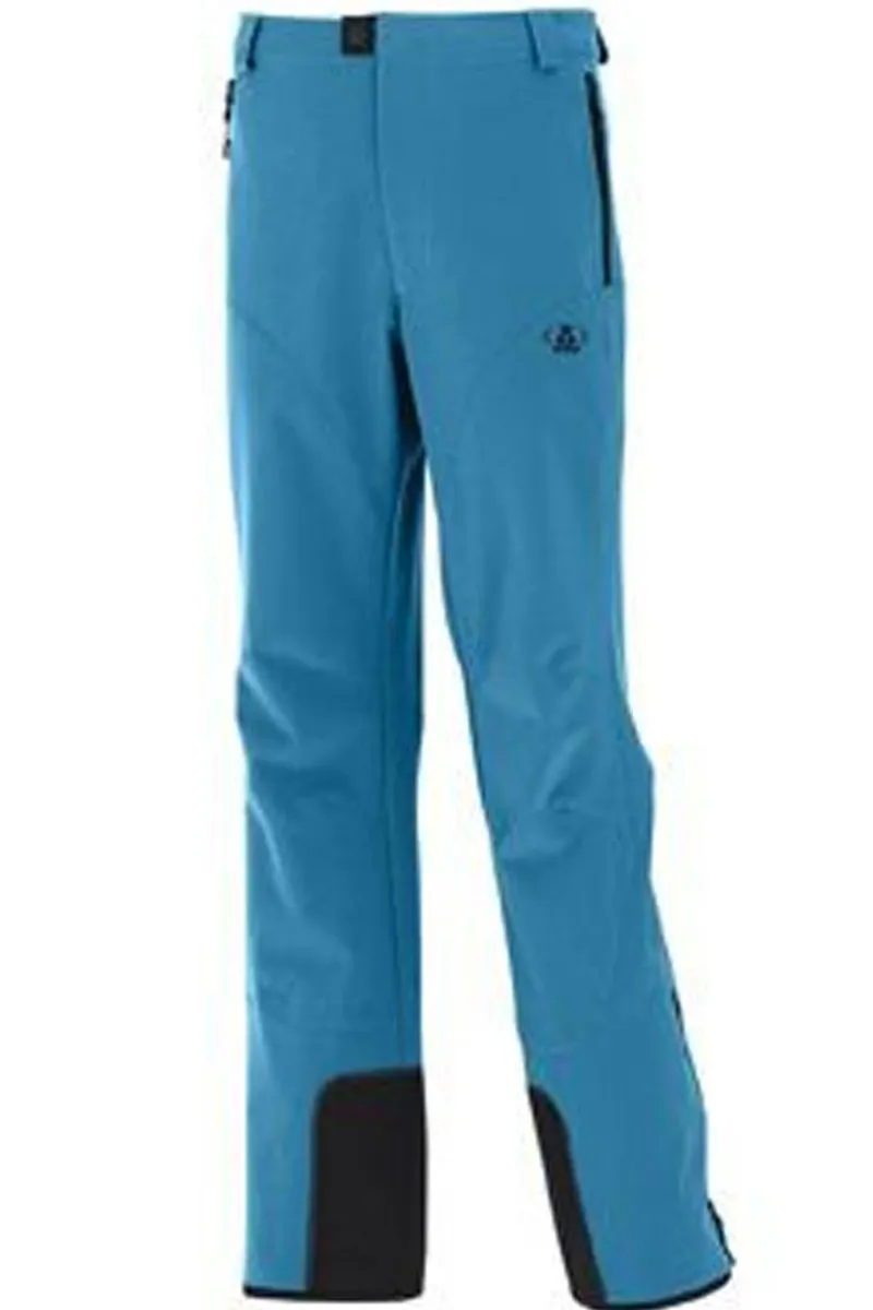 Maul Mens Softshell stretch Ski Pants Blue