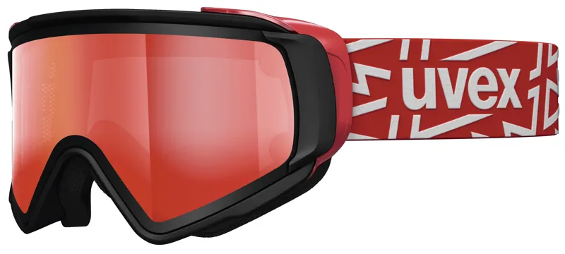 Uvex Jakk Take Off Polavision Ski Goggles Black / Mirror Red